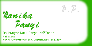 monika panyi business card